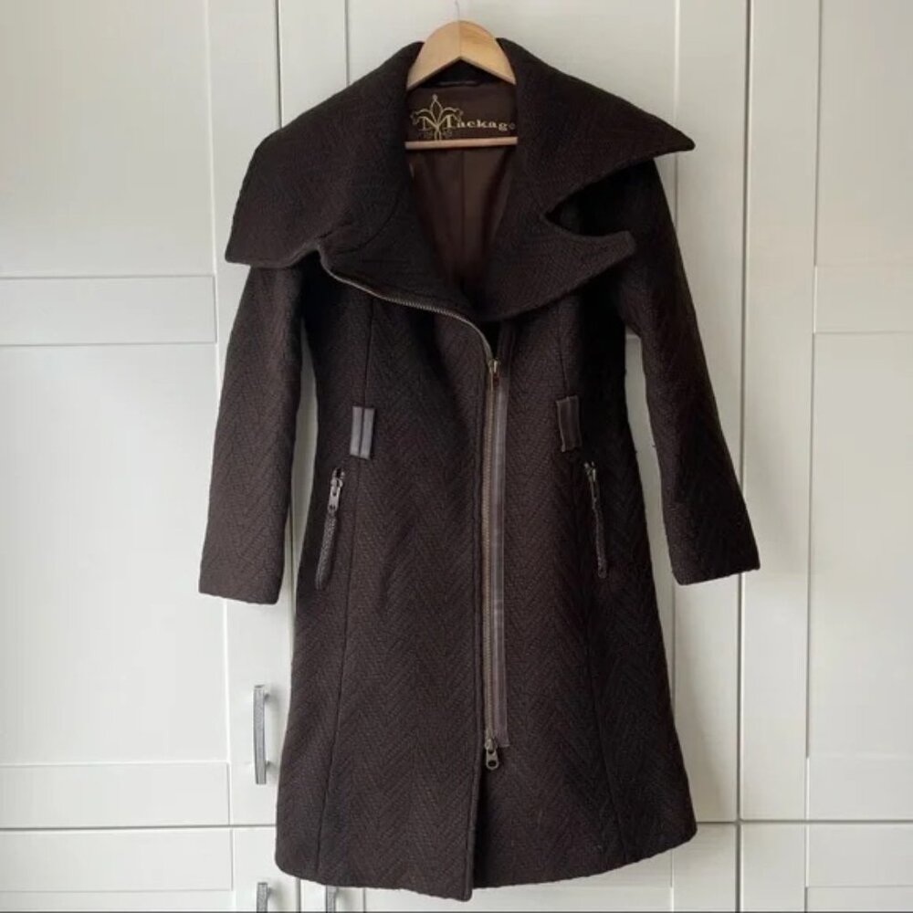 Brown Mackage Wool Jacket M